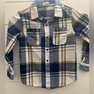 Crazy 8, button down cotton plaid shirt.